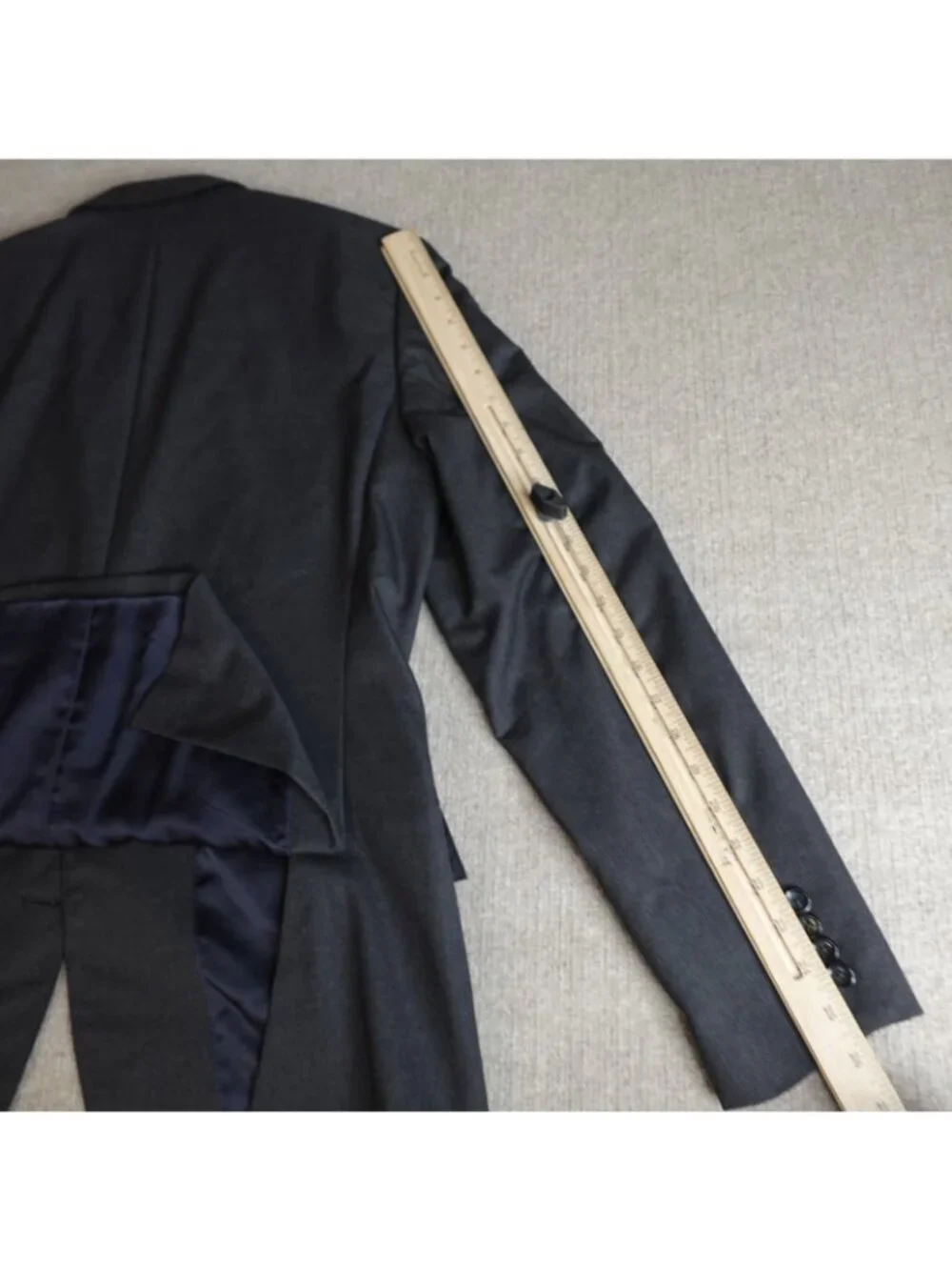 J. Crew Jacket 40R Gray Ludlow Loro Piana 120'S Double Vent